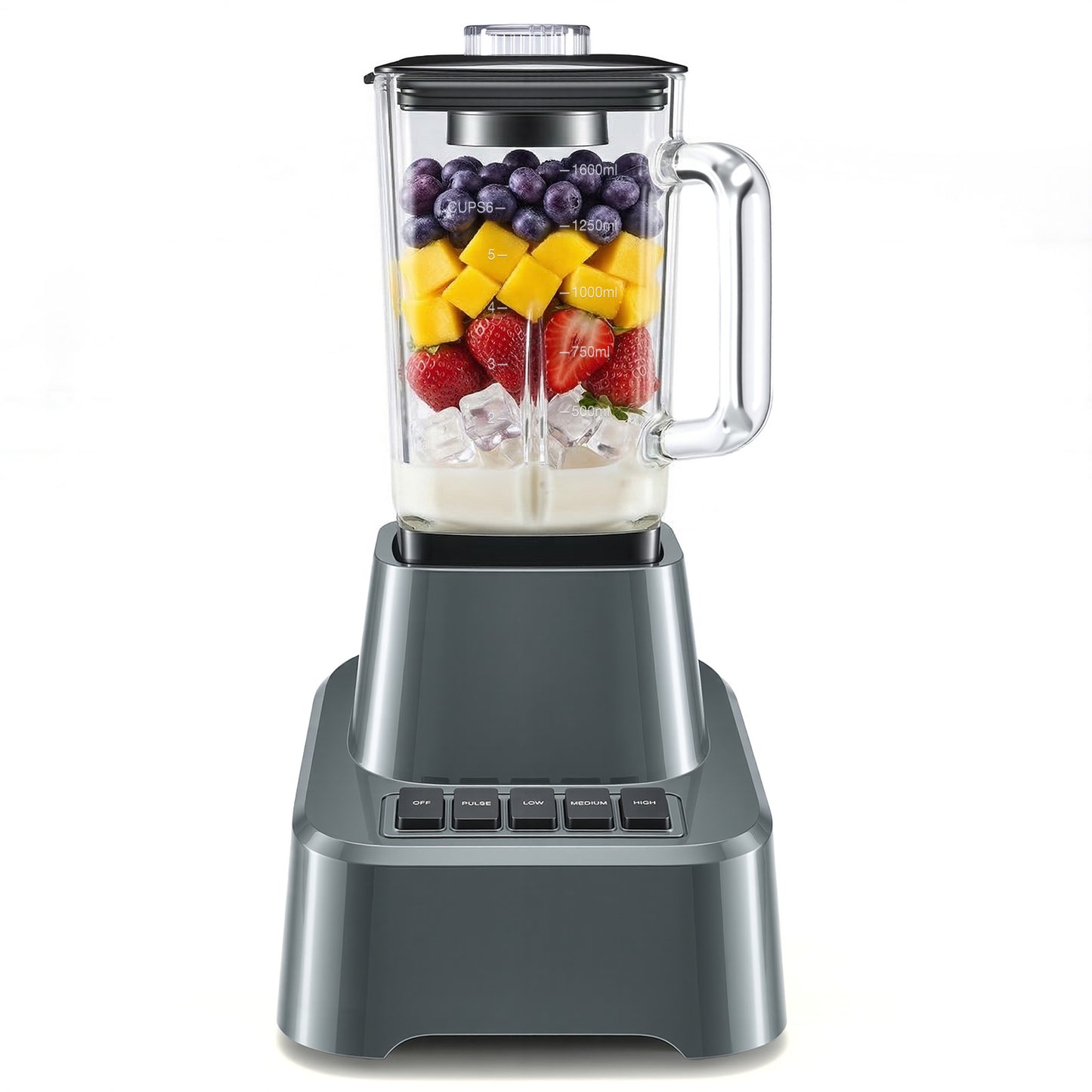 Professional Ice Cream Blender - 54oz Large Glass Cup