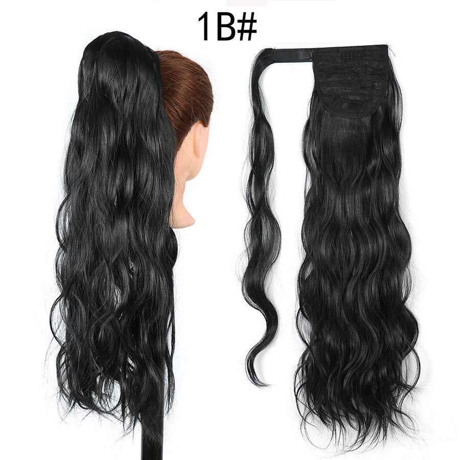 Curly Ponytail Hairpiece with Velcro Closure for Ladies - Multiple Colors