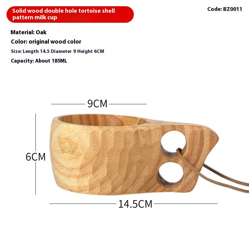 Wooden Coffee Cup with Large Capacity for Breakfast & Milk - Multiple Variants
