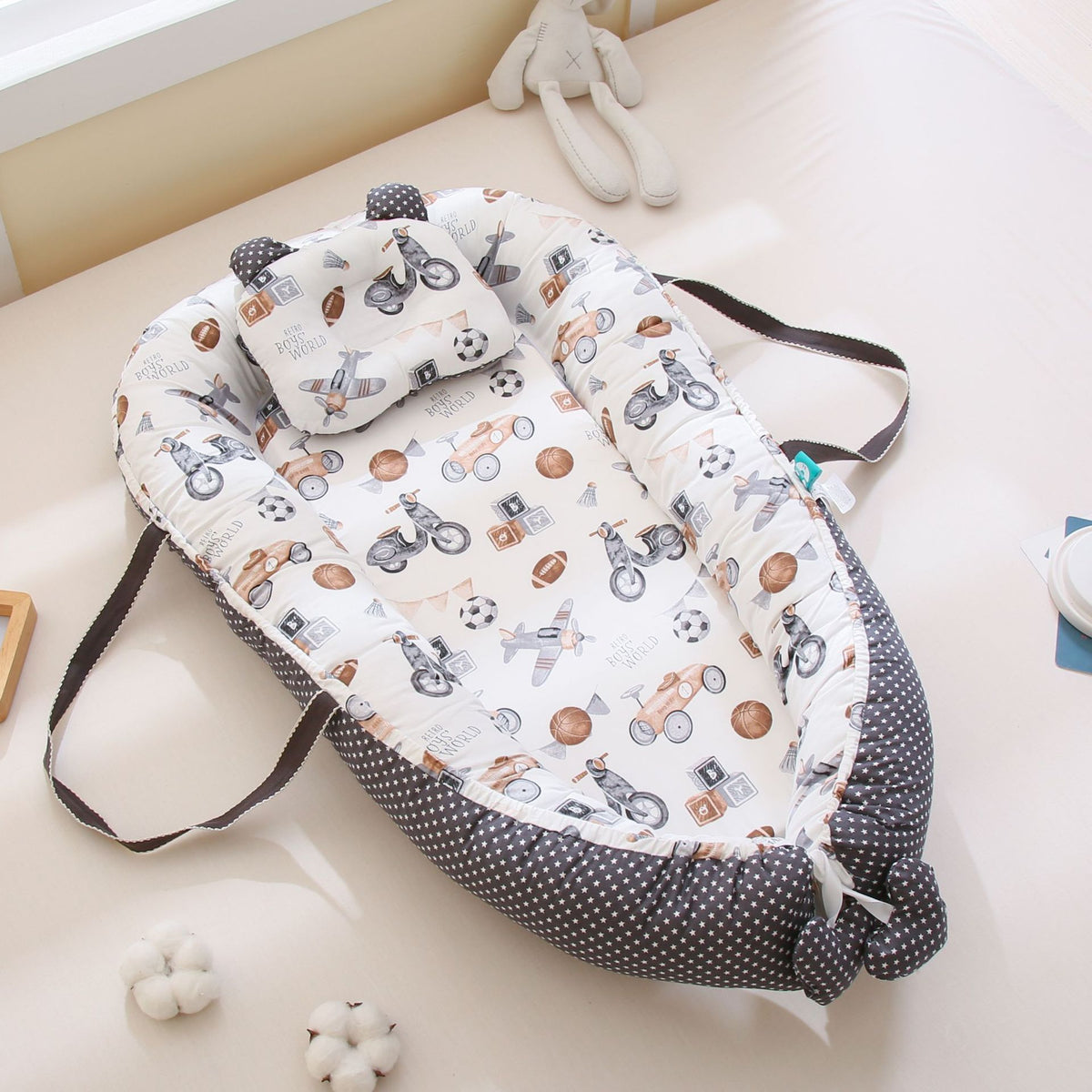 Portable Baby Crib Carry Bag - Foldable Travel Storage for Nursery