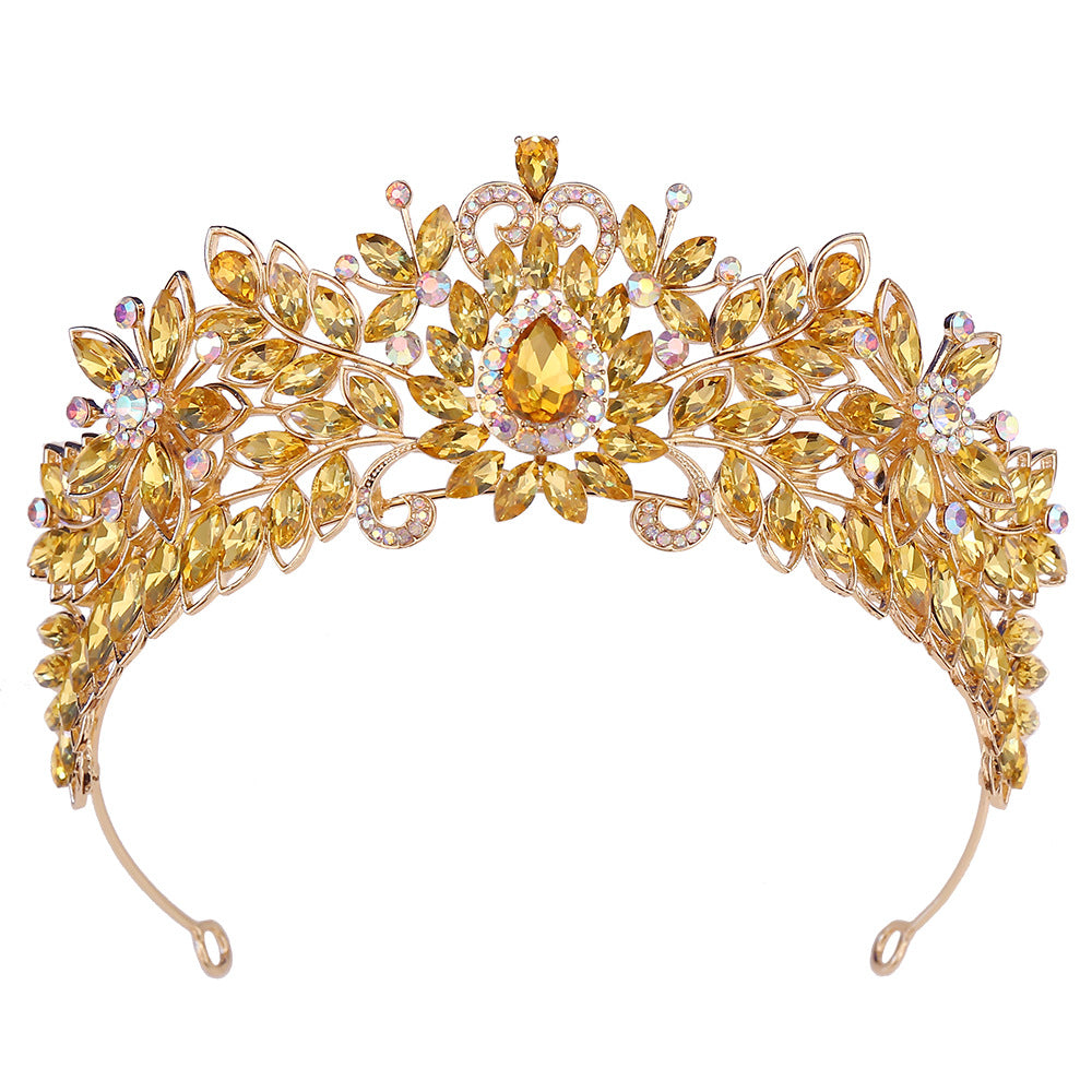 Bridal Crown Hair Accessory with Rhinestones