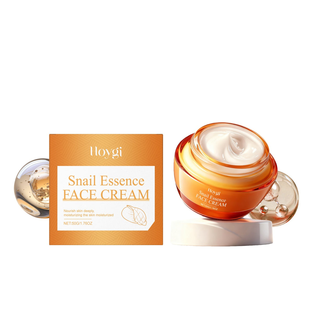 Snail Moisturizing Face Cream 50g Hydrating Skin Care for All Skin Types