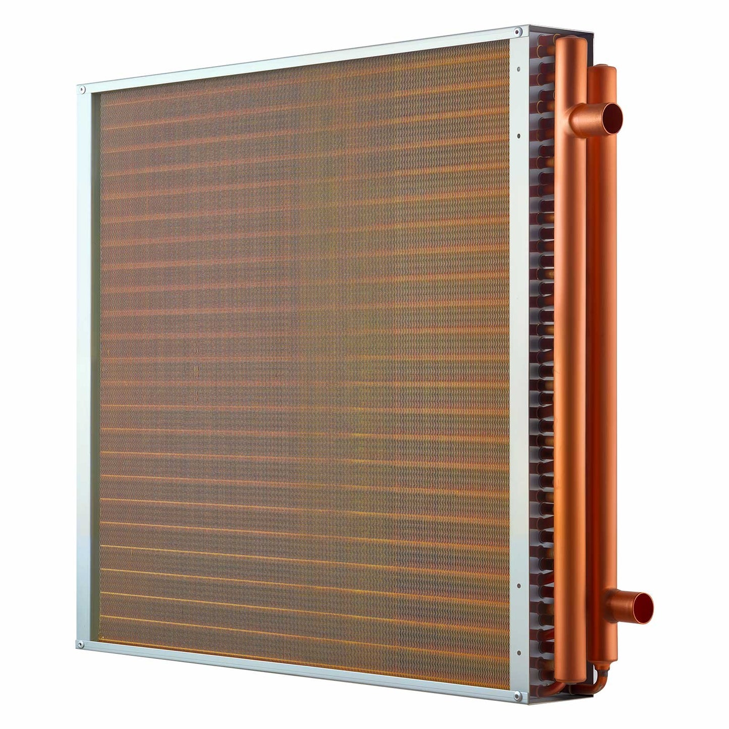 Water to Air Heat Exchanger 24x24 Finned Copper & Aluminum HVAC Coil - 225K BTU
