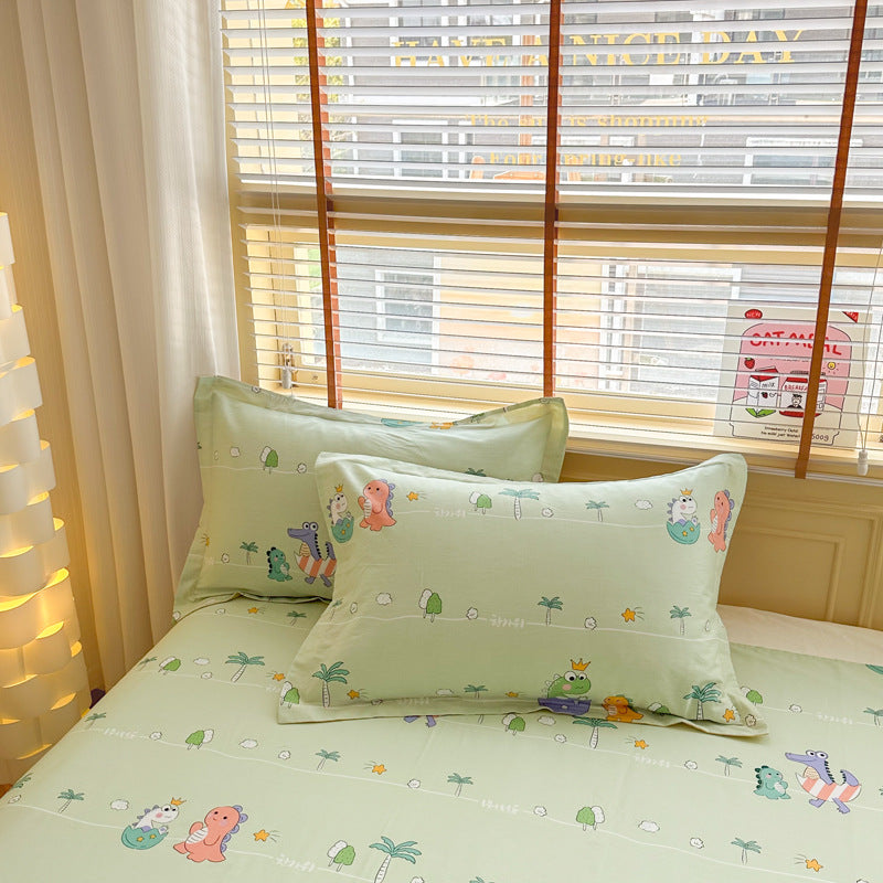 Cotton Twill Pillowcases Set - 100% Cotton, Modern Home Decor