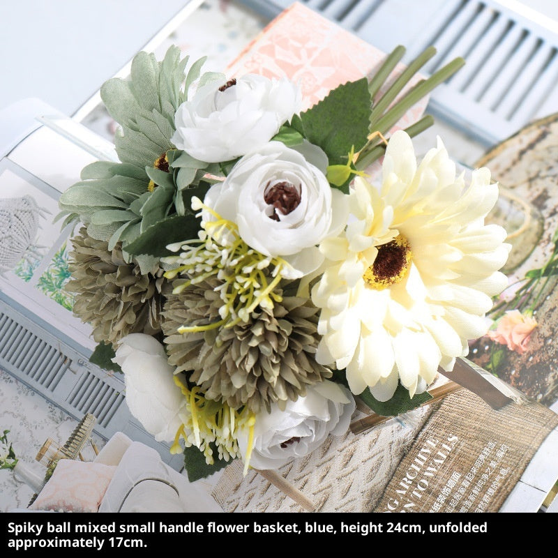 Artificial Flower Bouquet for Home & Garden - Handmade Silk Flowers in Multiple Colors