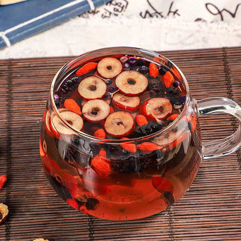 Herbal Red Date and Black Wolfberry Tea - Health & Wellness Drink
