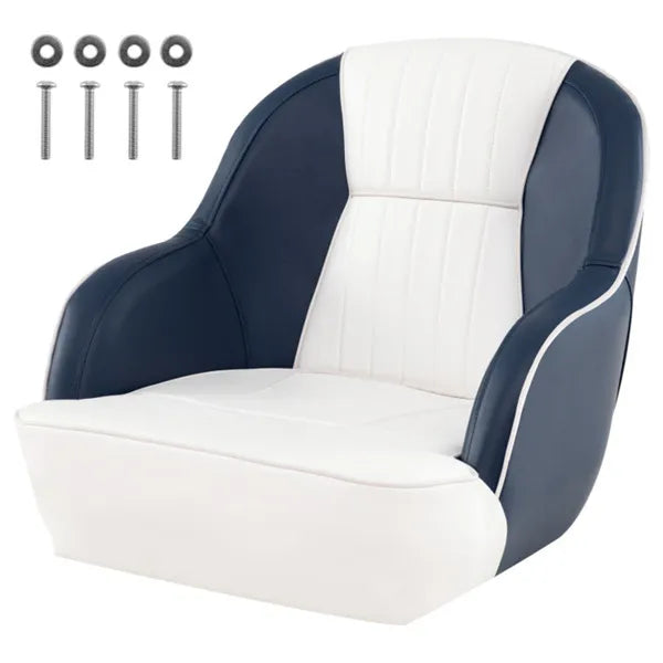Universal Boat Seat with Mounting Screws and Washers - 5"x5"/5"x12"