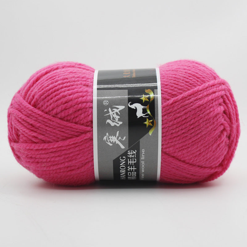 Thick Knitting Yarn Ball for Self-Woven Crafts - Cashmere Wool Material Kit
