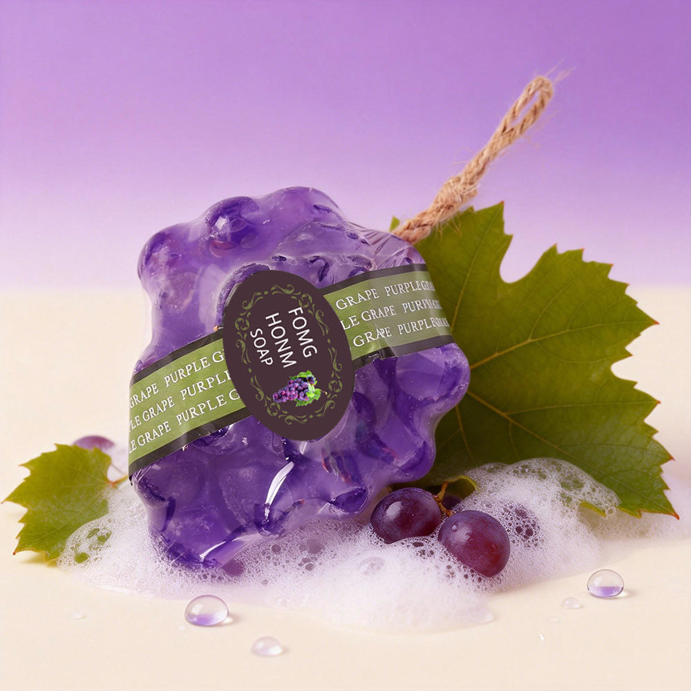 Purple Grape Fruit Soap 95g - Natural Body Care Bar for Skin Refreshment