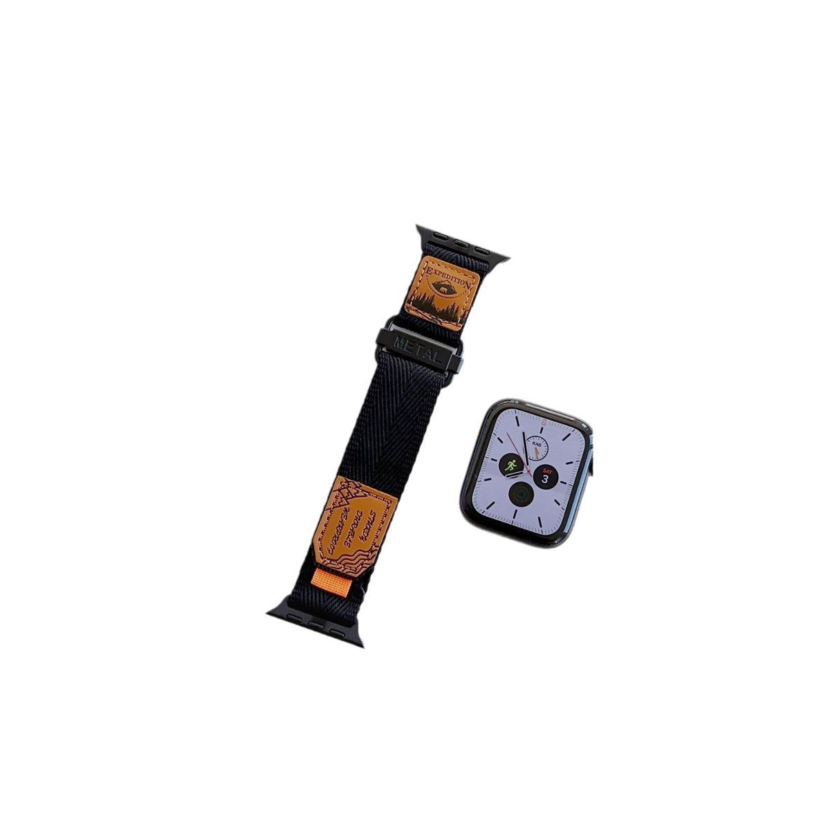 Universal Watch Strap Nylon Leather Band for Generation SE 38-49mm