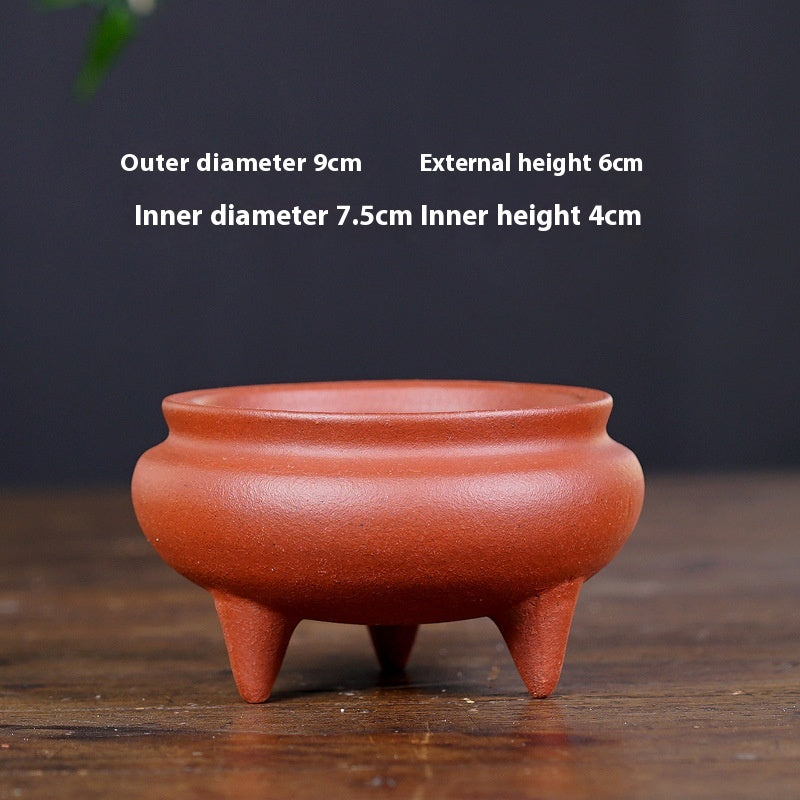 Breathable Ceramic Flower Pot for Home Garden Office Balcony - Multiple Colors