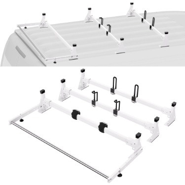Trailer Ladder Rack for Ford Transit Custom 2013-2024 - White