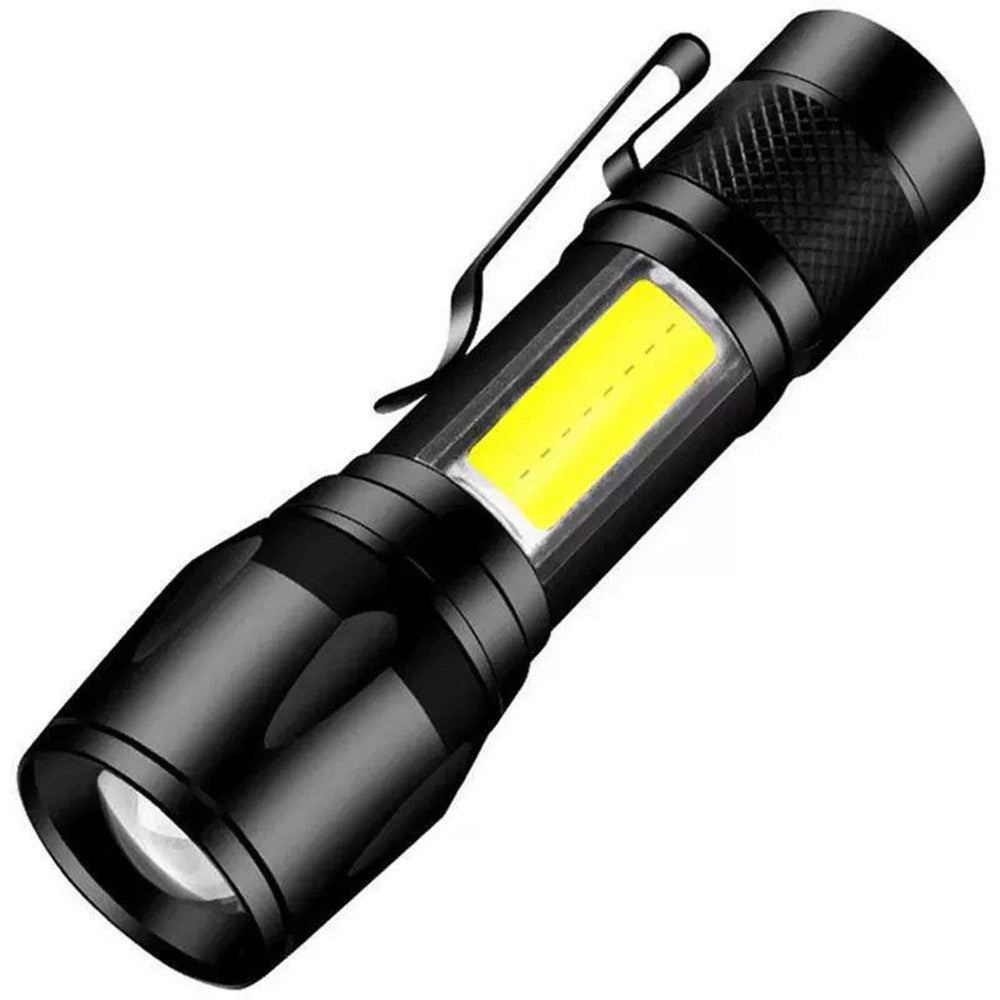 Rechargeable LED Flashlight 2-Pack, Compact Outdoor Torch for Camping & Hiking