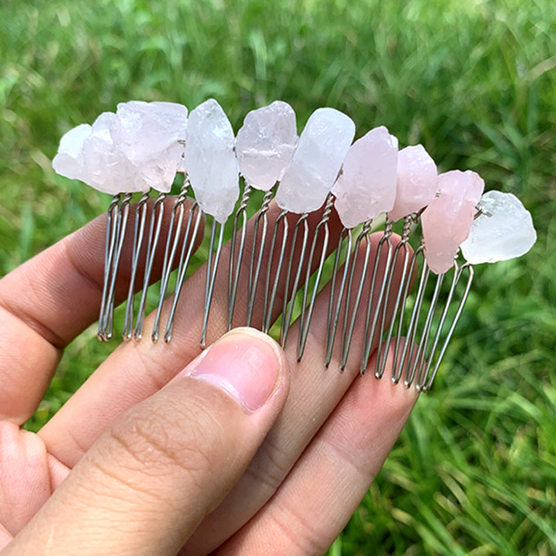 Natural Crystal Hair Comb 20 Teeth