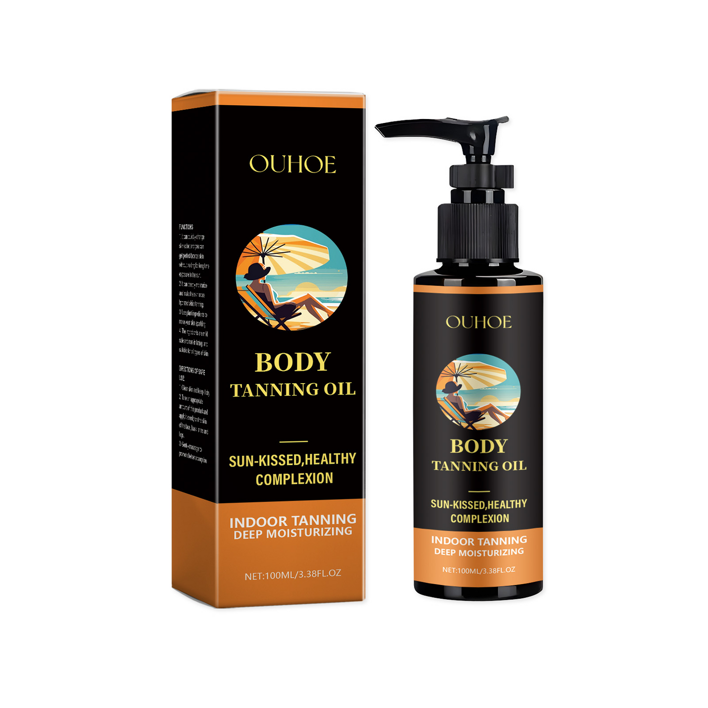Moisturizing Skin Tanning Lotion - 100ml Natural Coconut & Olive Oil Formula