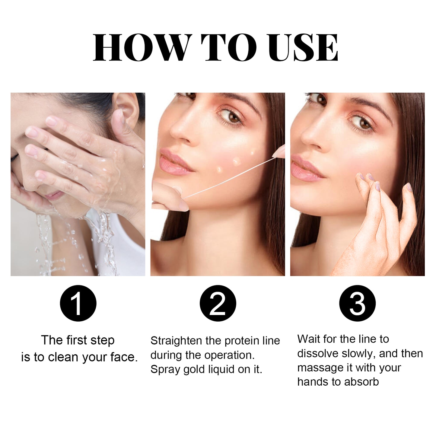 Protein Lift Kit for Face & Eye Area - Anti-Wrinkle Collagen Firming Serum
