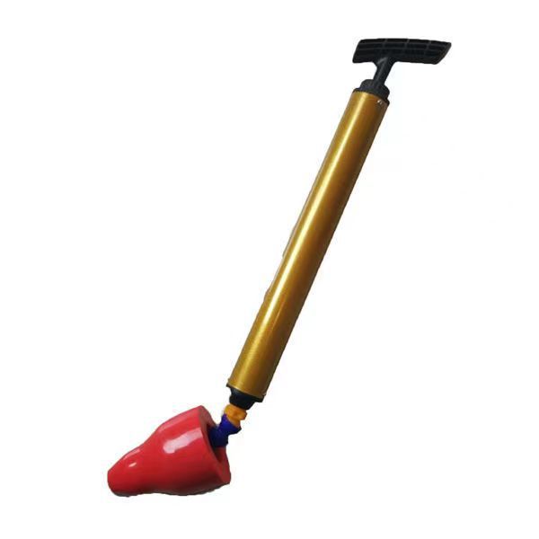 Toilet Unclogging Tool PVC & Steel Drain Pipe Cleaner - Red