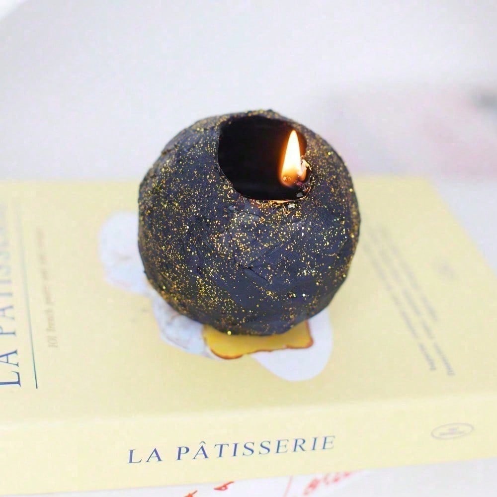Rotating Globe Scented Candle - Hand Poured Decorative Wax