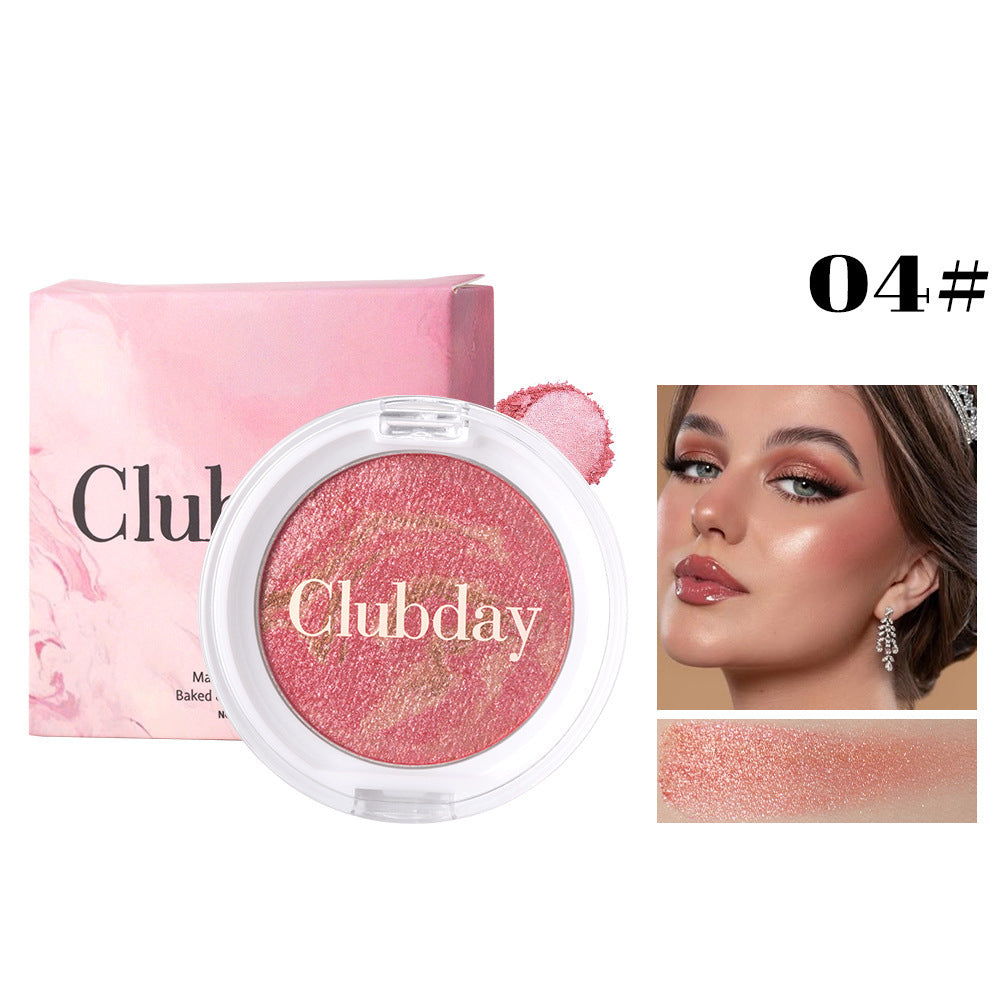 Marble Pattern All-in-One Face Palette - Highlighter, Blush & Bronzer