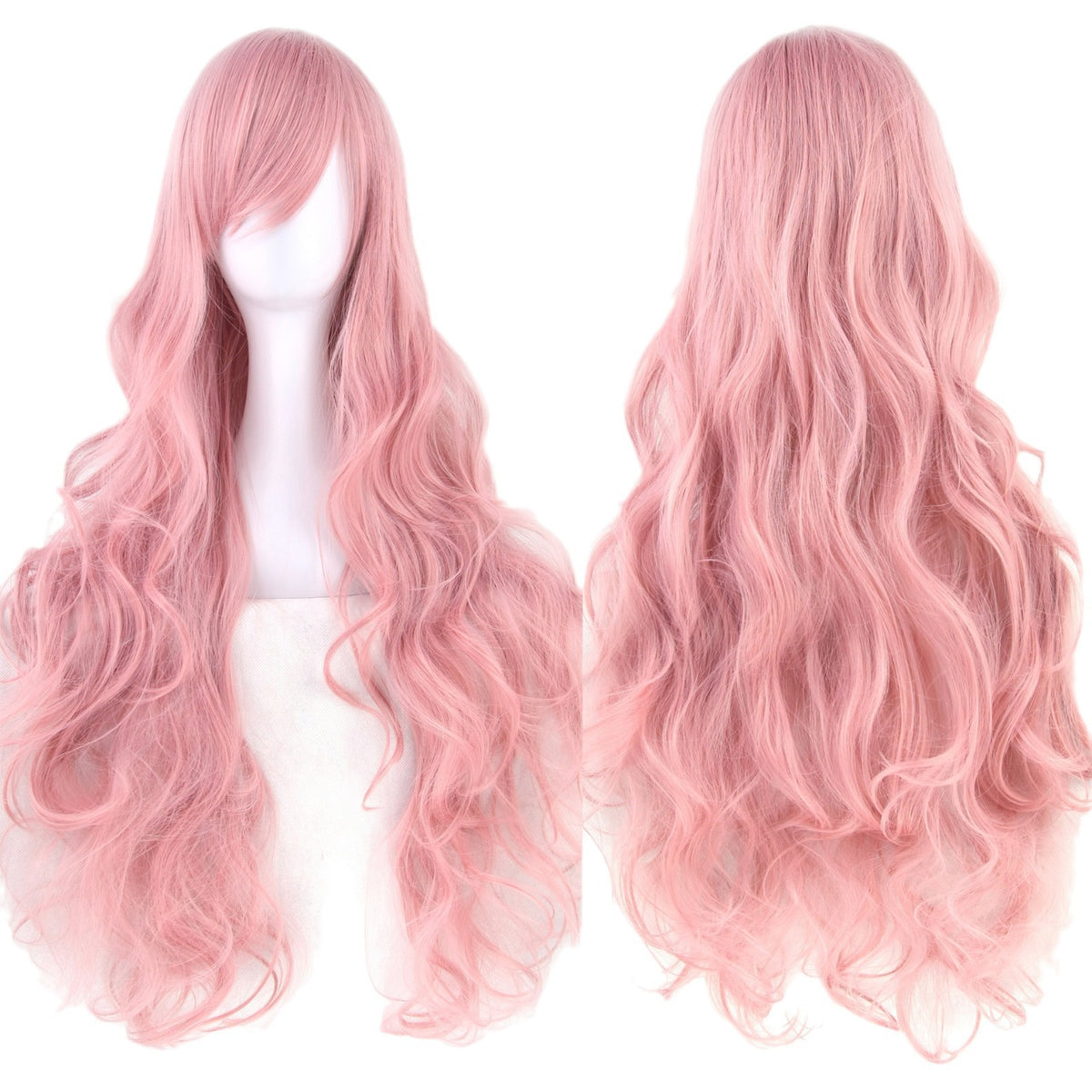 Colorful Cosplay Wig with High-Temperature Fiber, Long Curly Style