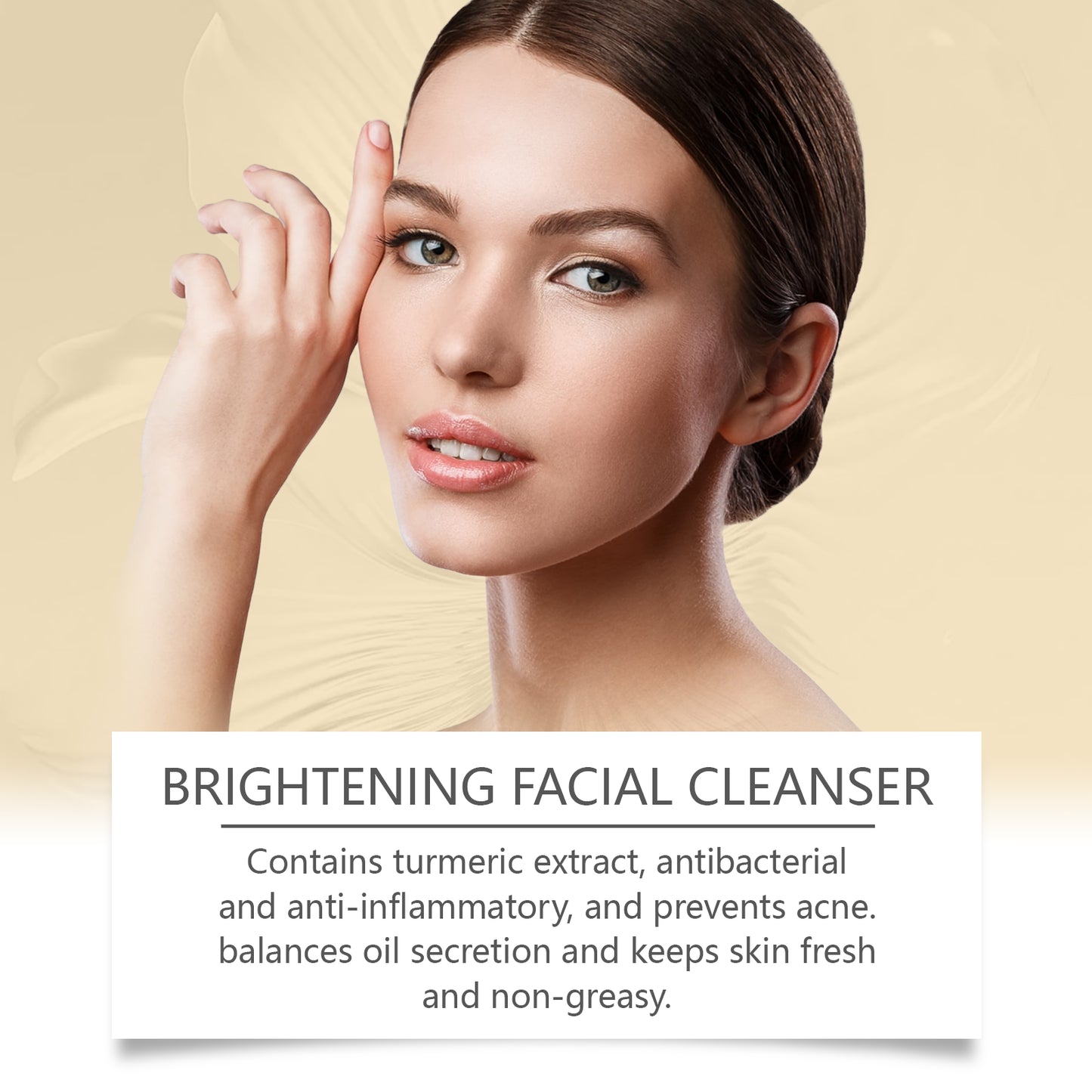 Turmeric Facial Cleanser with Brush - Anti-Acne & Deep Pore Cleansing 100ml