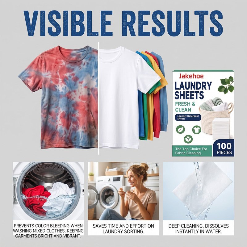 Laundry Sheets 100 Pieces - Fabric Softener & Dryer Sheet Alternative
