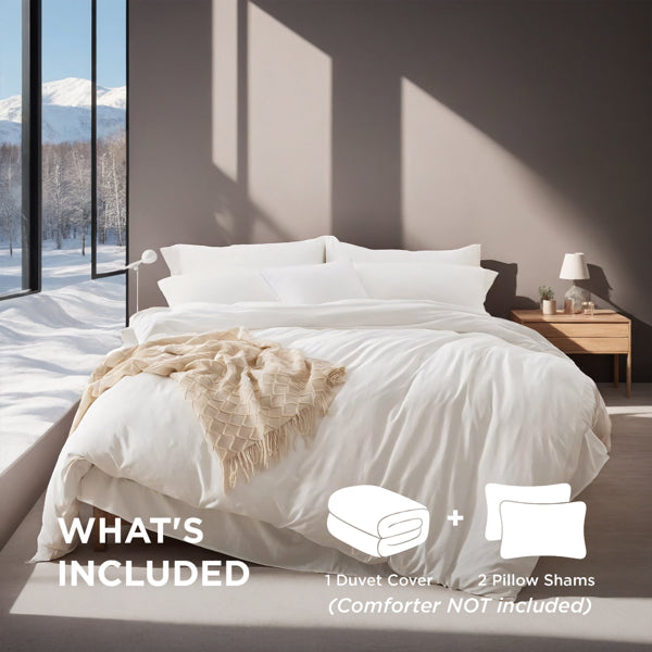 Oversized Bohemian Duvet Cover Set with 2 Pillowcases