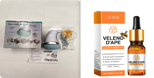 Multi-Function Handheld Massage Device with Vibrating Function and Essential Oil Set