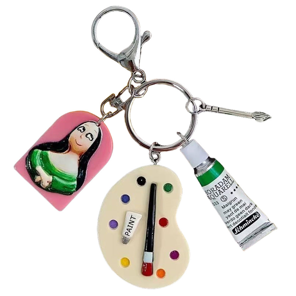 Drawing Board Paint Palette Bag Charm - Art & Craft Decor Accessories
