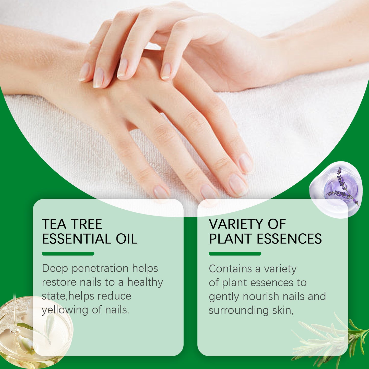 Tea Tree Nail Care Essential Oil - Moisturizing Nail & Cuticle Treatment