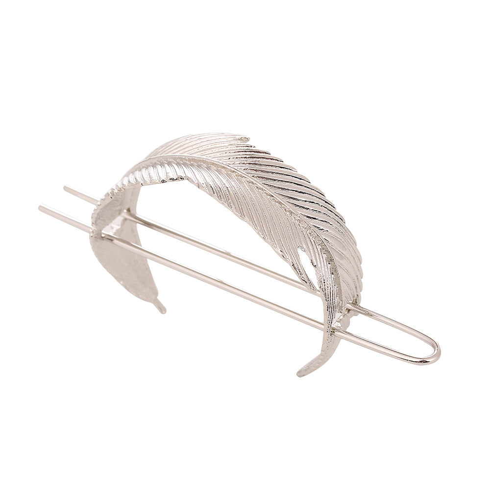 European and American Retro Alloy Leaf Hairpin Hair Accessory - Multiple Colors