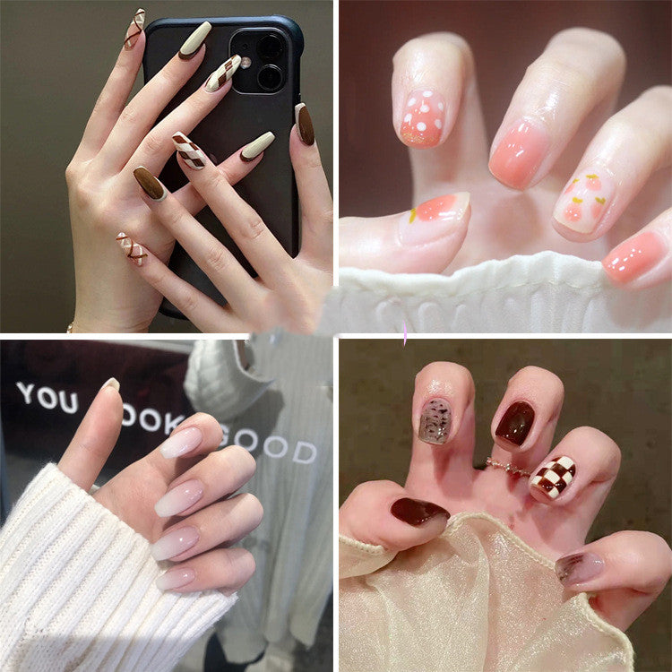 Fake Nail Art Patches - Wearable Nail Decorations for DIY Manicure