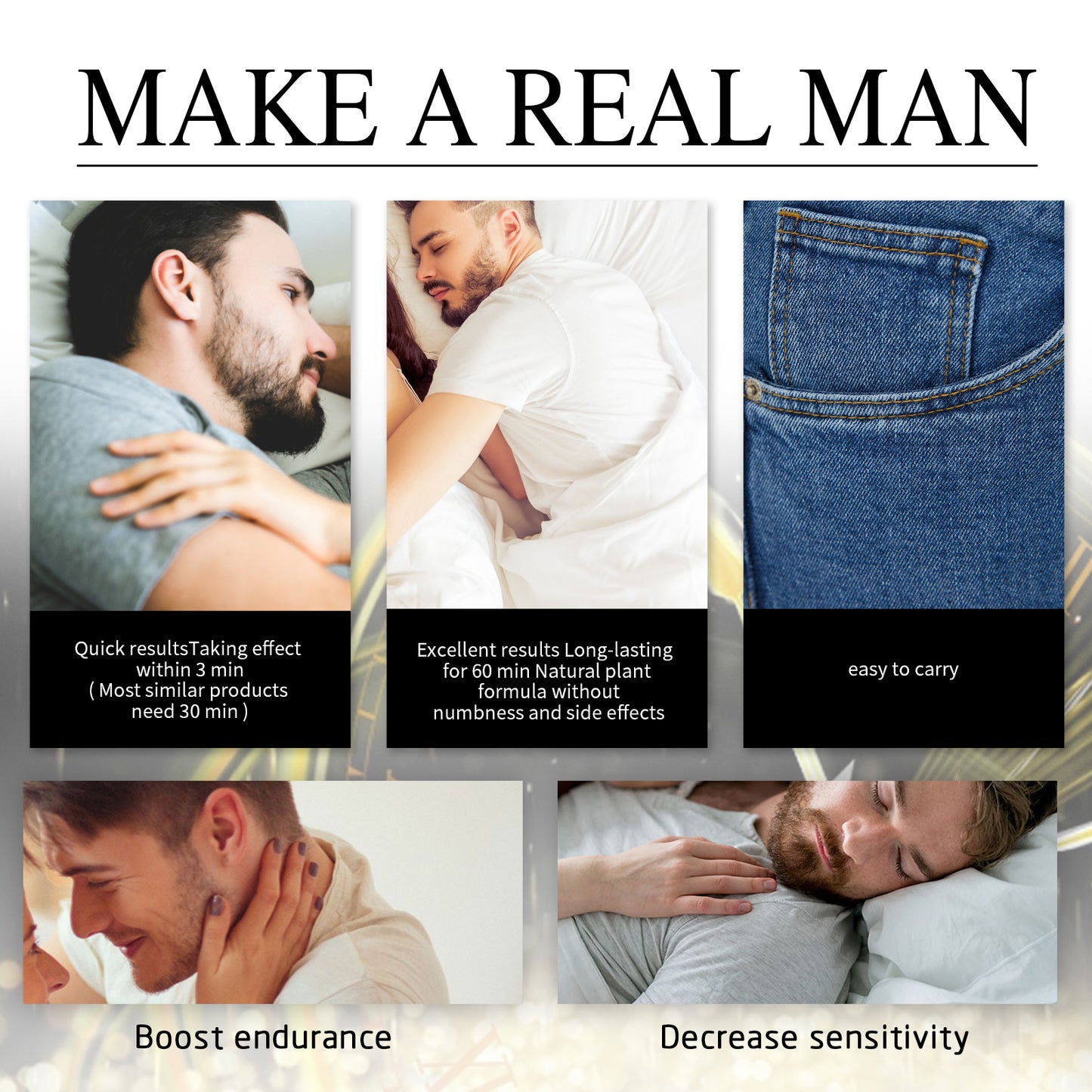Men's Intimate Delay Spray - 30ml Natural Formula for Enhanced Endurance