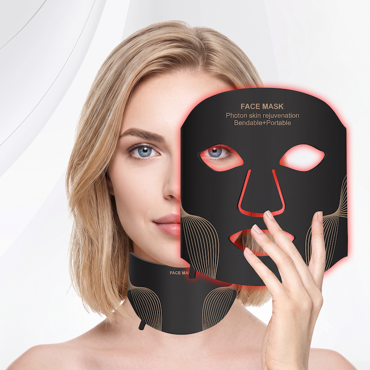 LED Photon Skin Rejuvenation Face Mask - Infrared Light Therapy Device for Anti-Aging and Skin Care