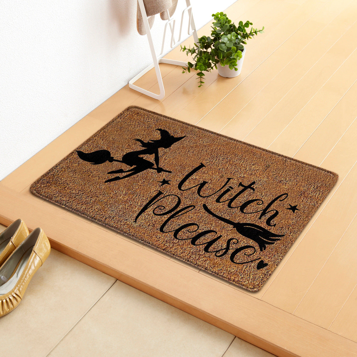 Halloween Letter Door Mat - Modern Rectangular Floor Carpet for Home & Garden