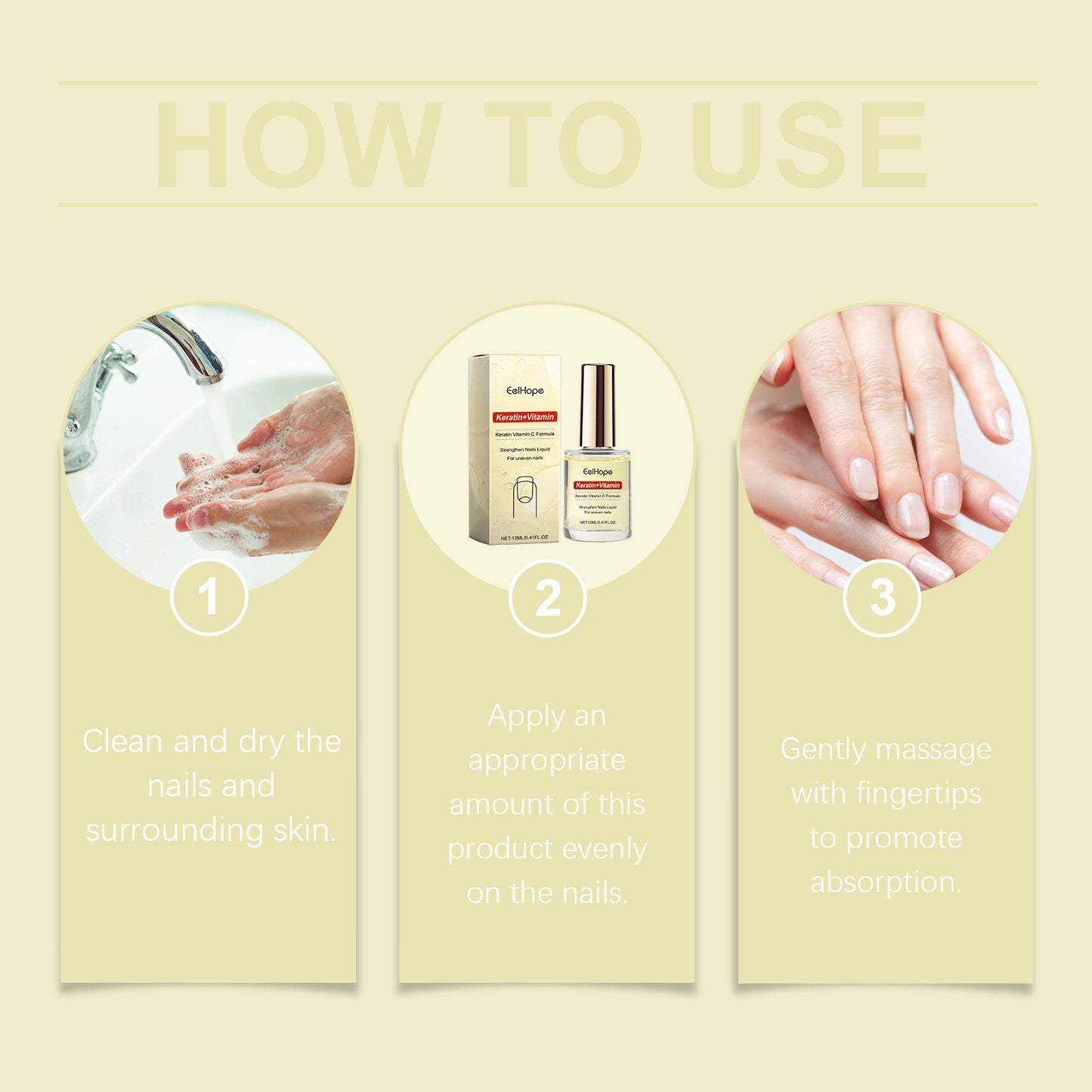 Nail Repair & Care Solution - Moisturizing Essence for Stronger Nails (12ml)