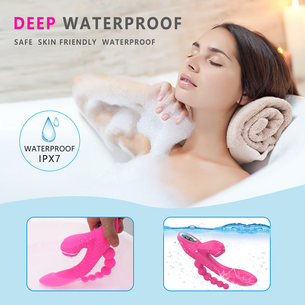 Multi-frequency Vibration Sucking Device for Women - Rechargeable Silicone Massager