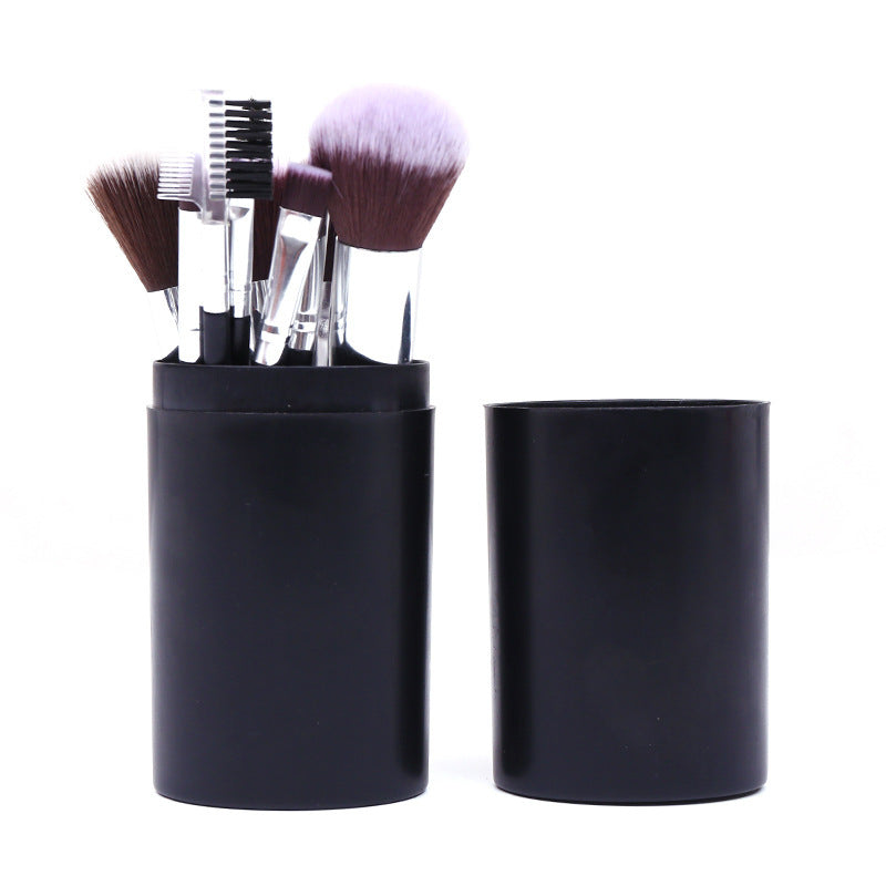 12-Piece Cosmetic Brush Set with Makeup Tools and Bag - Multiple Colors