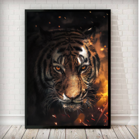 Diamond Painting Mosaic Kit Lion Tiger Embroidery Cross Stitch Art - Multiple Sizes & Styles