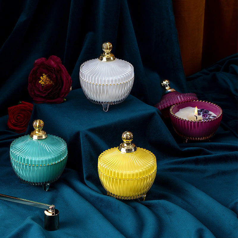 Crystal Paraffin Candle - Aromatic Home Fragrance, Multiple Colors