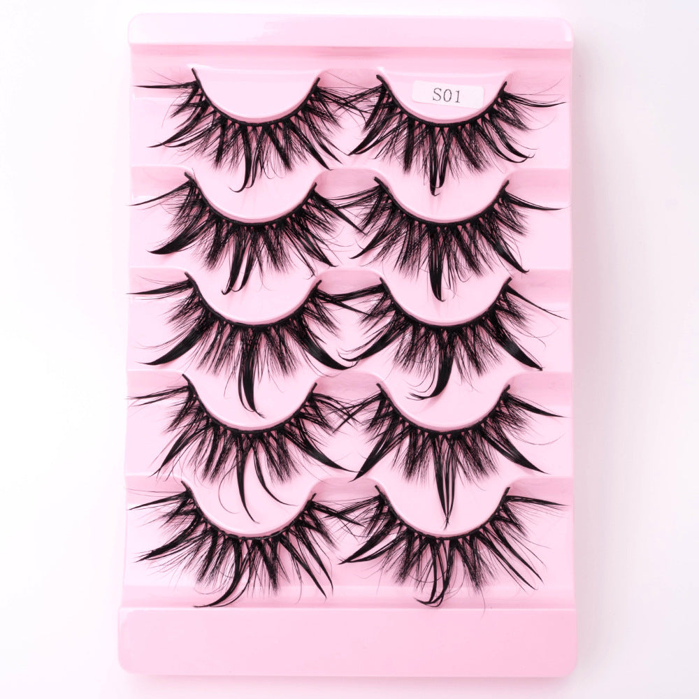 Natural 3D Dramatic Fairy Cluster False Eyelashes - 5 Pairs