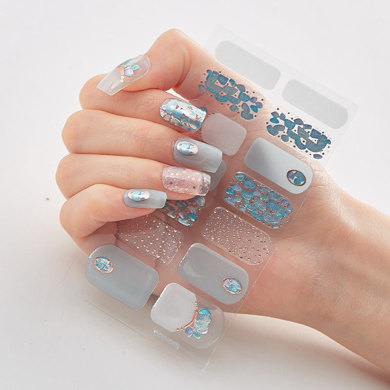 Laser Nail Polish Film Stickers Butterfly Pattern Nail Art Decals