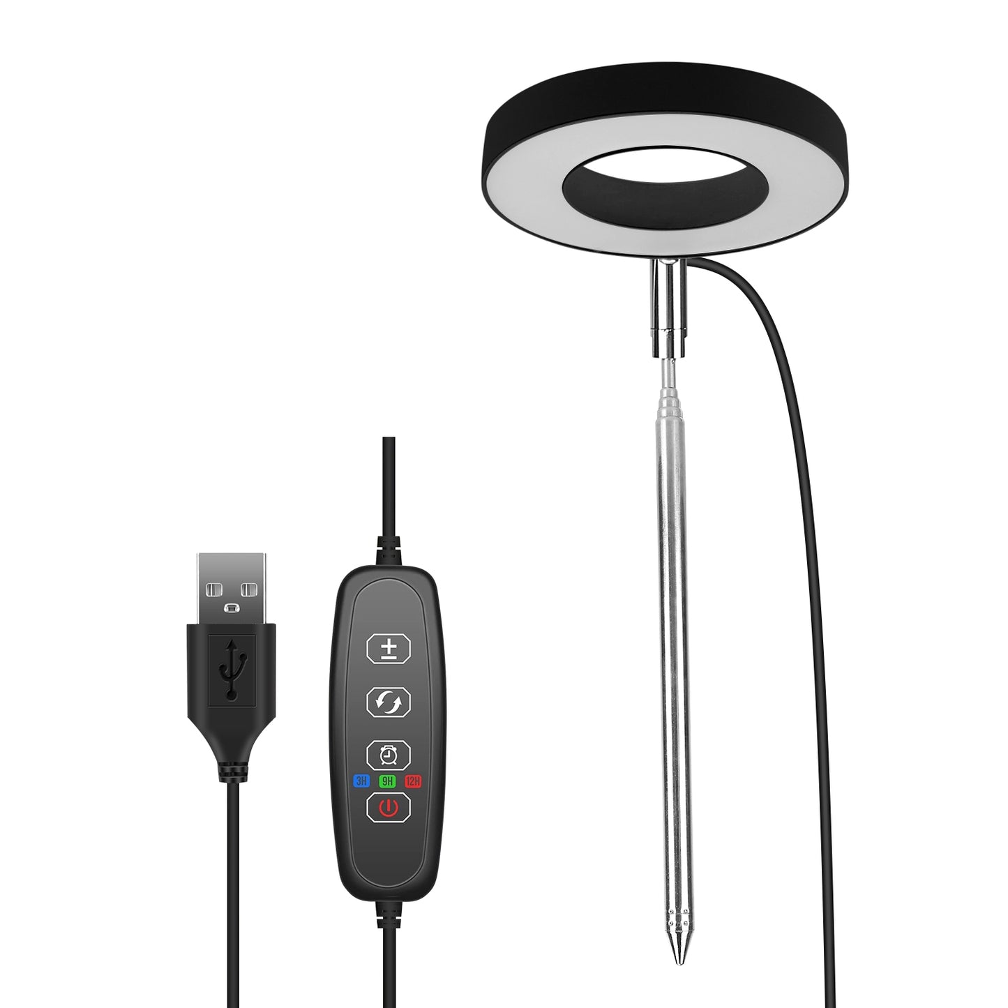 Indoor Plant Grow Light LED Full Spectrum with Auto Timer & Dimmable Brightness