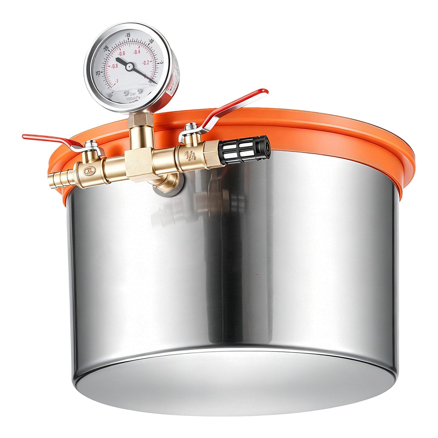 1.5 Gallon Stainless Steel Vacuum Chamber for Resin & Wood Degassing