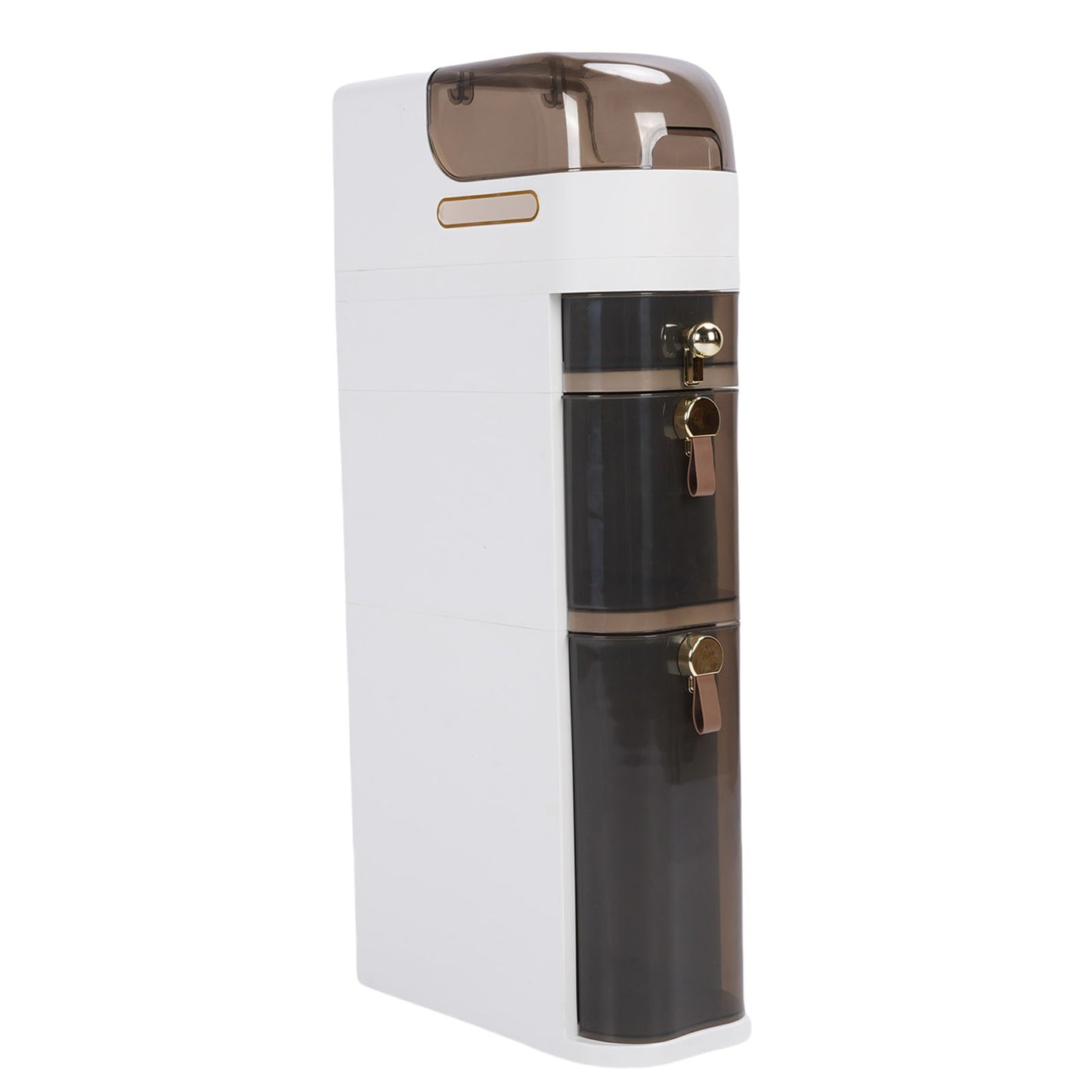 Bathroom Storage Cabinet PP PC Narrow Slim Organizer Small Corner