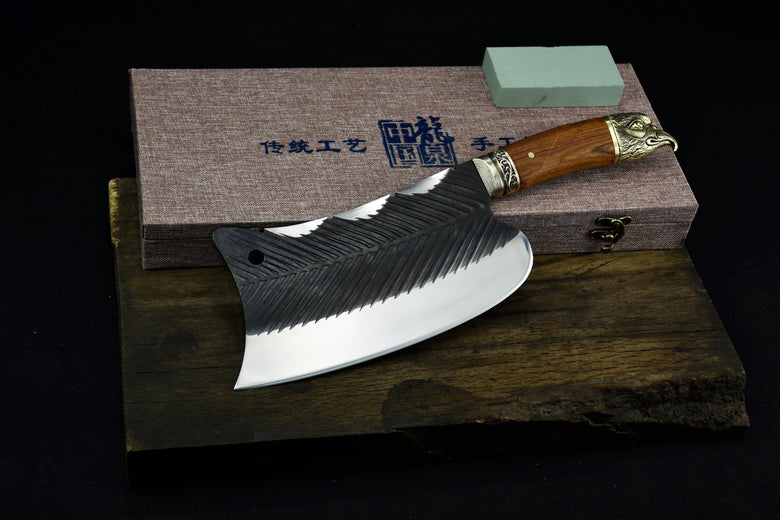 Raptor Bone Cutter - High Manganese Steel Kitchen Bone Saw with Rosewood Handle