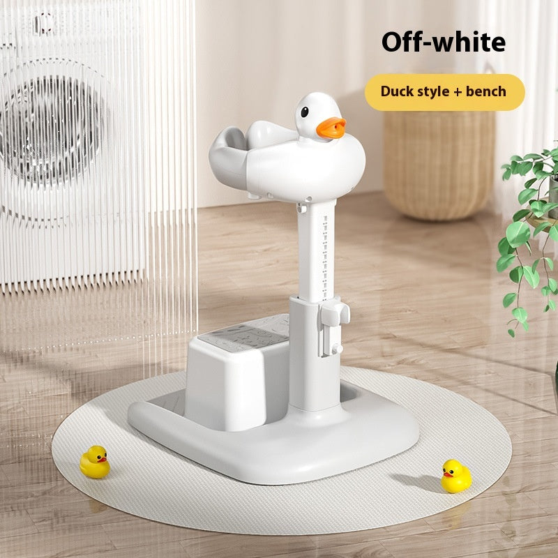 Child Standing Bath Rack with Anti-Slip Feet and Foldable Design