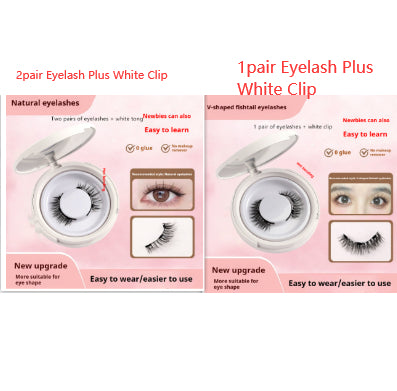 Magnetic False Eyelashes - Natural Mink Lash Set with Applicator Tool
