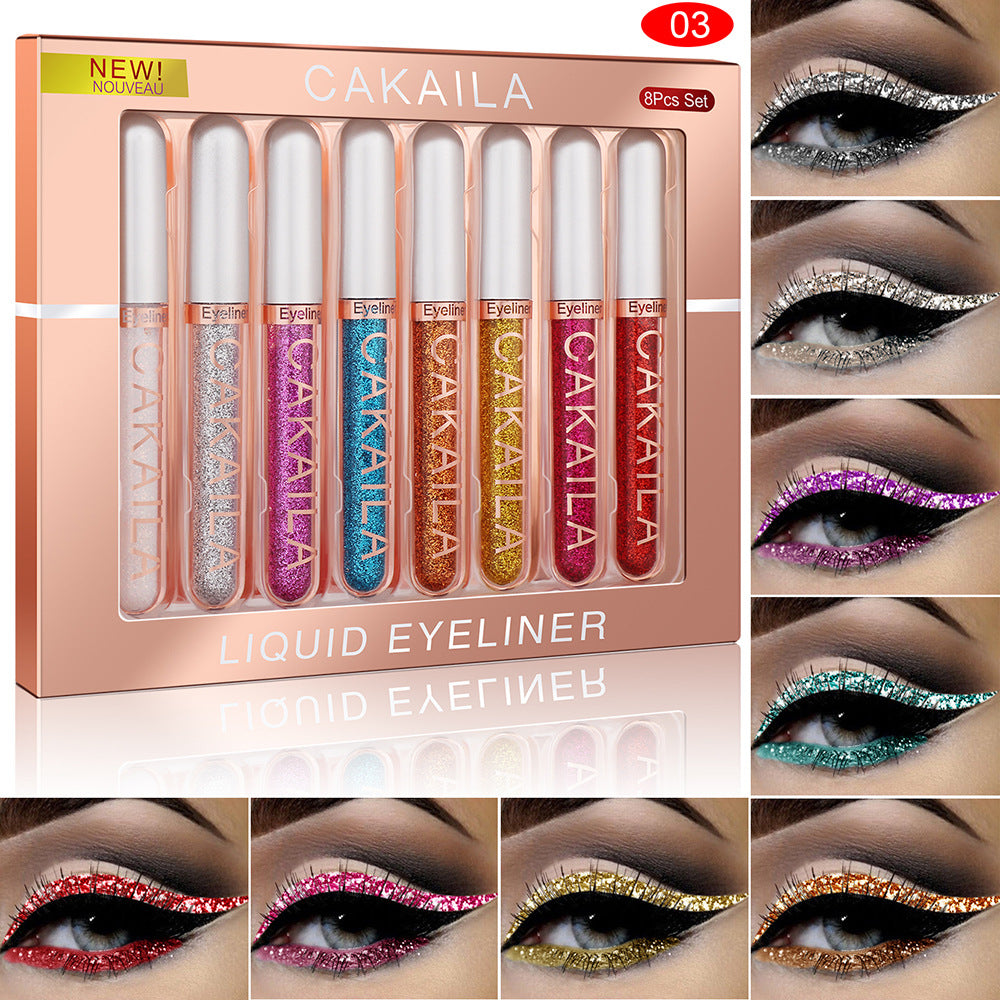 Liquid Eyeliner Set 8 Colors - Waterproof & Long-Lasting Eye Makeup Kit