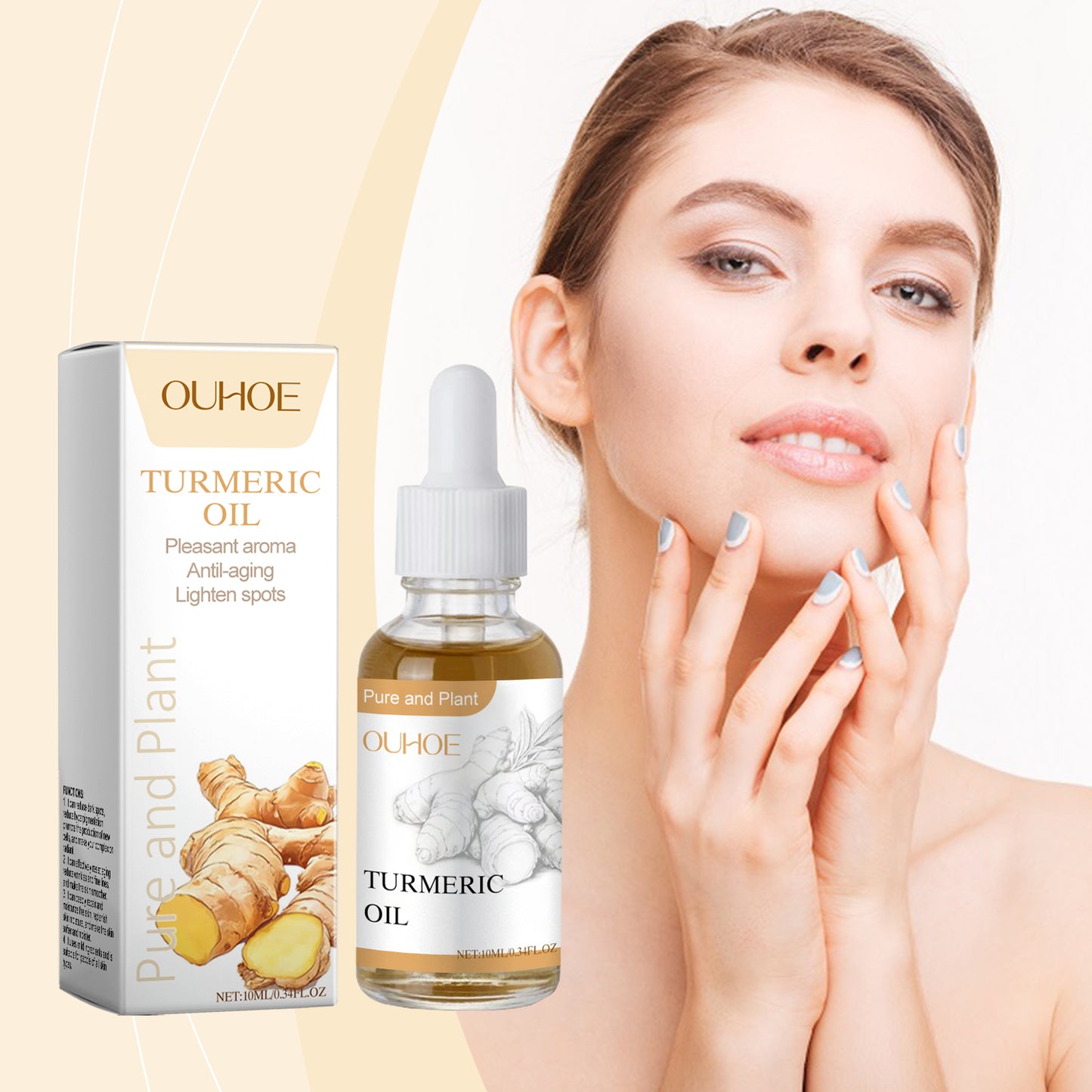 Turmeric Essence Oil for Face - Moisturizing & Firming Skin Care 10ml